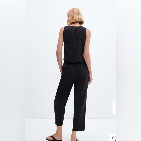 Mango Drawstring Waist Trousers M - Picture 2 of 11